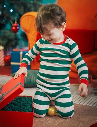 AVAUMA conjunto de pijama, diseño de patrón navideño, para dormir