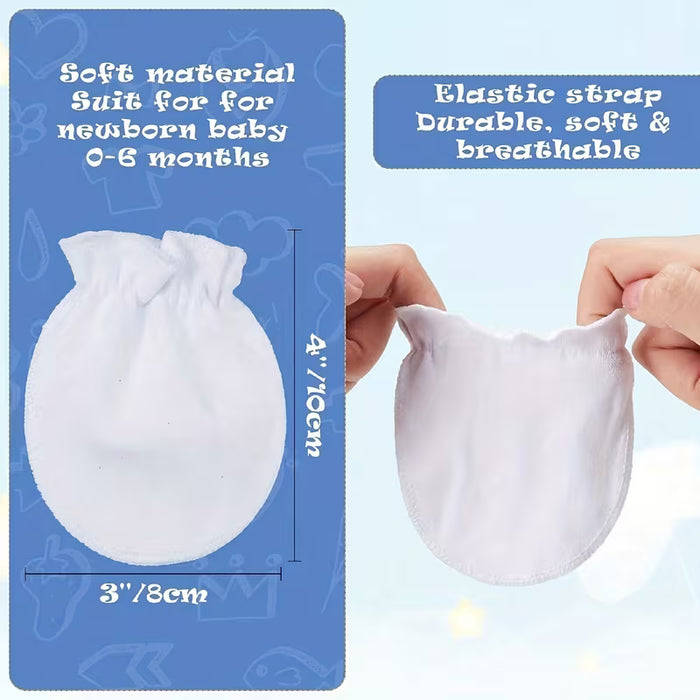 6 pares de guantes multicolores para bebés, aptos para recién nacidos de 0 a 3 meses