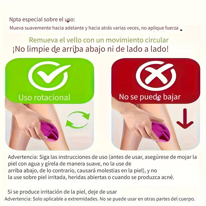Depilador manual reutilizable para piernas