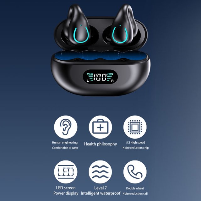 Clip en Auriculares Bluetooth YYK-Q71, Diseñados Específicamente para la Ejecución No Oreja
