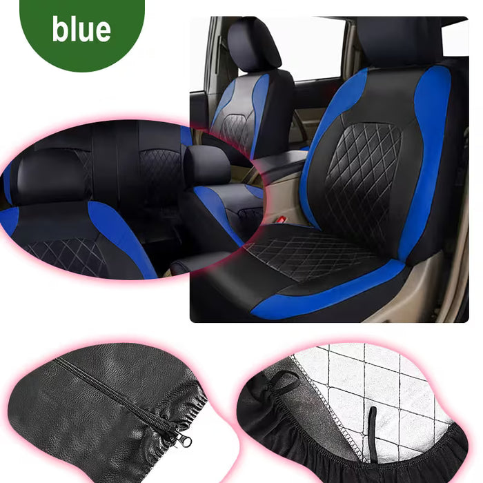 Fundas para Asientos de Auto, Juego Completo de 5 Piezas en Piel PU universal