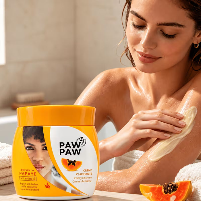Crema Hidratante con Extracto de Papaya, Frasco de Boca Ancha con Tapa Giratoria