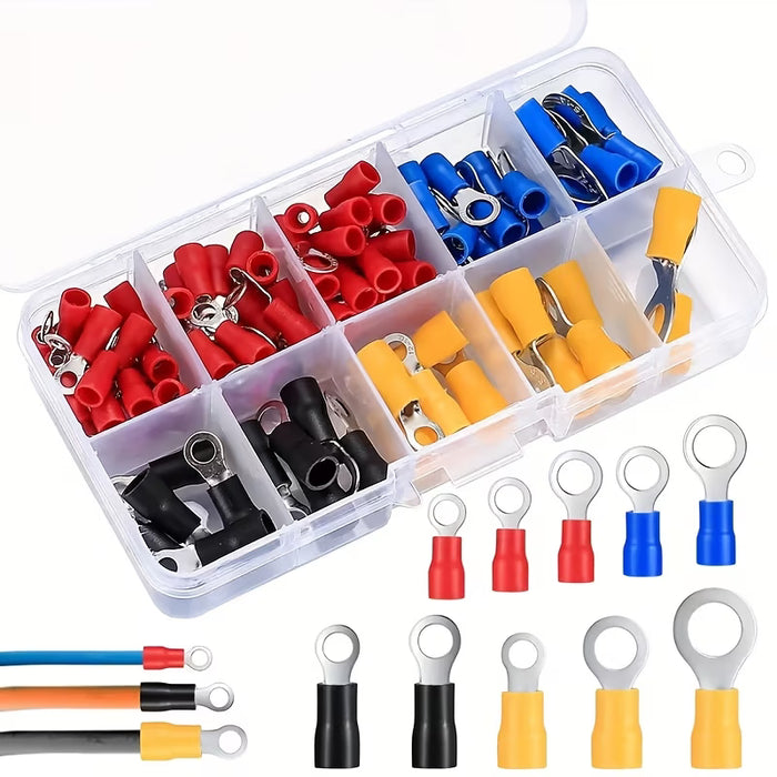 Kit de 102 Piezas de Conectores de Cable de Uso General y Resistente