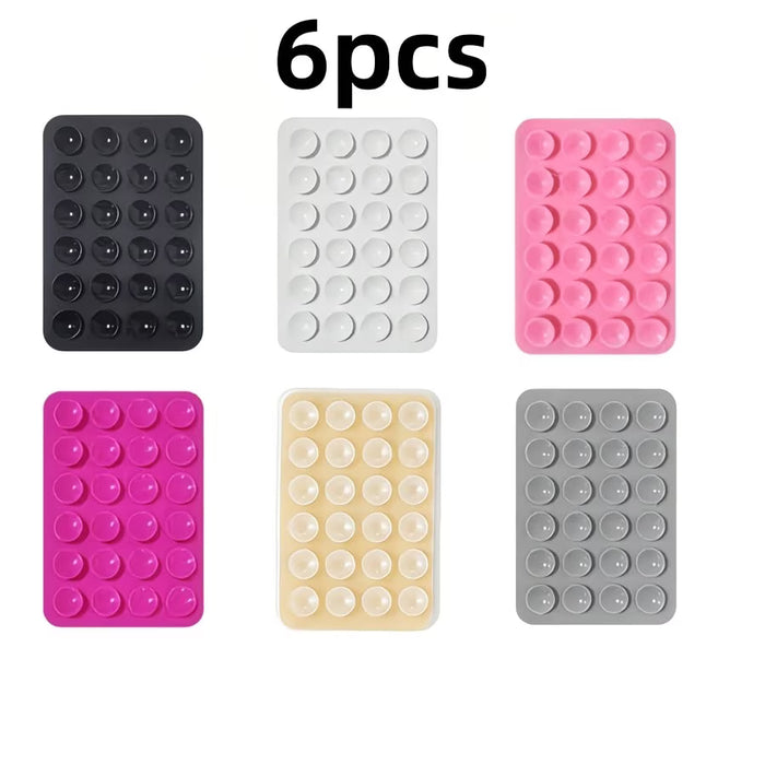 Juego de 6 Ventosas Soporte Multifuncional para Teléfono y Tableta, Compatibilidad Universal