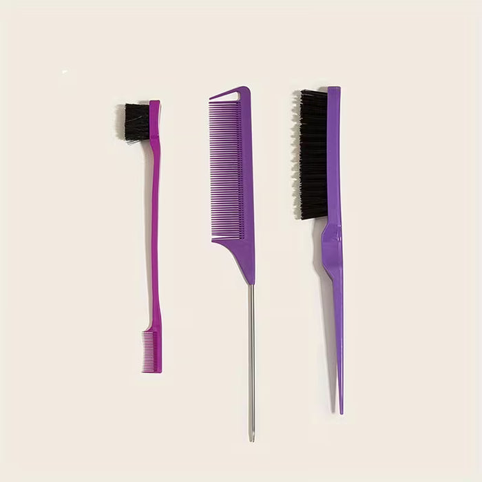 Set de 3 cepillos para peinar, cepillo de tres filas