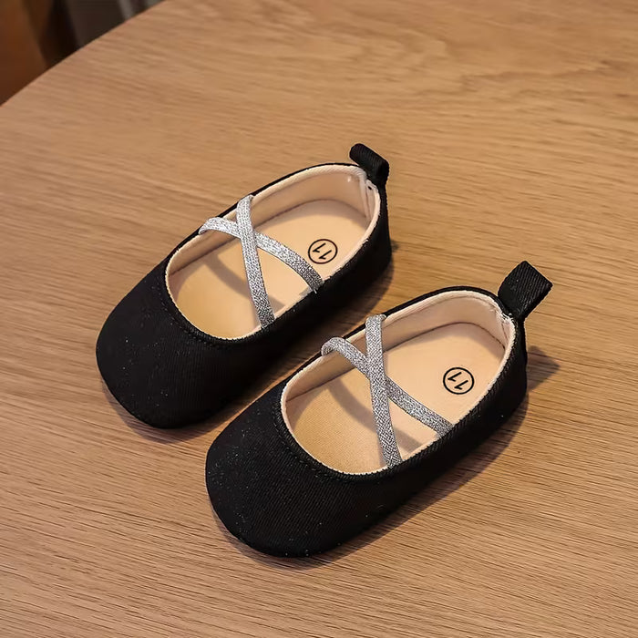 Zapatos Infantiles para Niños Pequeños con Brillo Elásticos