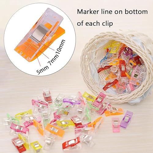 95 Piezas Clips de Costura, Accesorios de Costura/Acolchado de Plástico Colores Surtidos - Quierox - Tienda Online