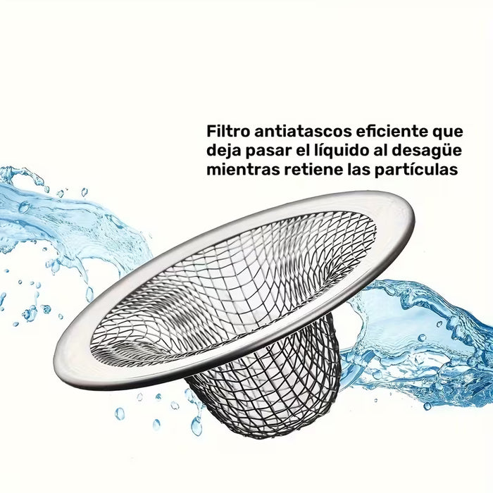 6 filtros de malla para fregadero y baño