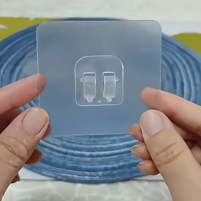 6 pcs Soportes de Estante Adhesivos para Pared sin Taladro, Instalación Sin Daños, Fácil Montaje para Cocina y Baño