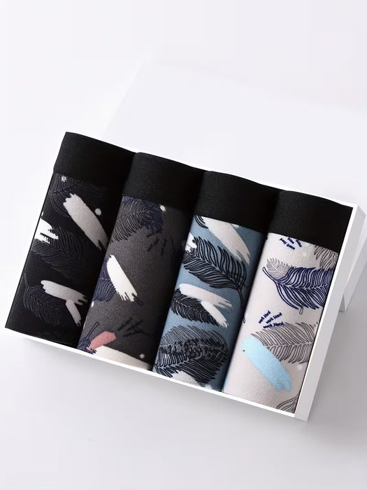 Set de 10 Calzoncillos de Hombre Elásticos con Corte Plano y Estampados Variados