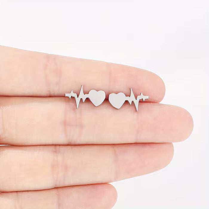 Pendientes de Latido Del Corazón, Accesorios Para Mujeres.
