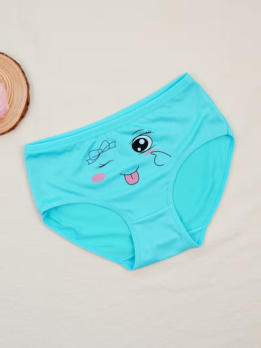 Juego de 4 Bragas para Niñas con Diseños Adorables