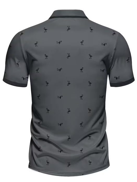 Camiseta casual manga corta estampada para hombre