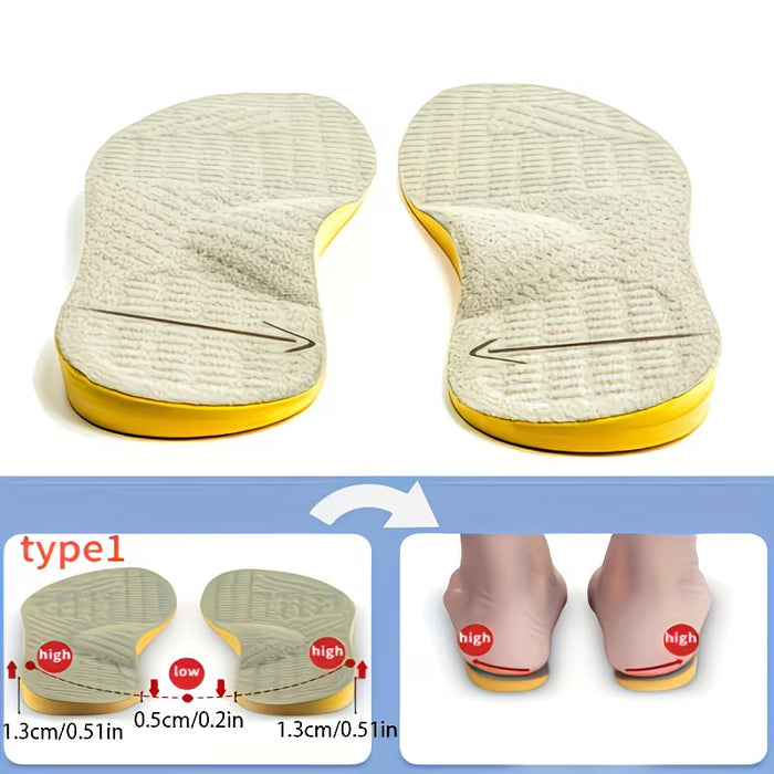 1 Par de Plantillas de Soporte en Forma de O - Cómodas, Transpirables y Amortiguantes 43-45 yardas