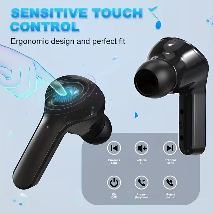 Audífonos inalámbricos intrauditivos TWS, adecuados para uso en la oficina de negocios, ciclismo al aire libre