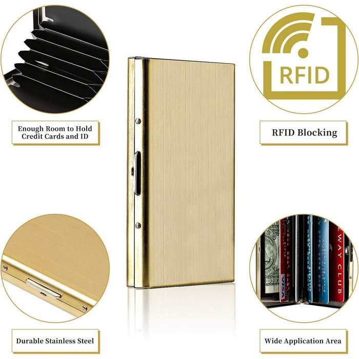 Tarjetero/Protector de Tarjetas de Crédito con Bloqueo RFID