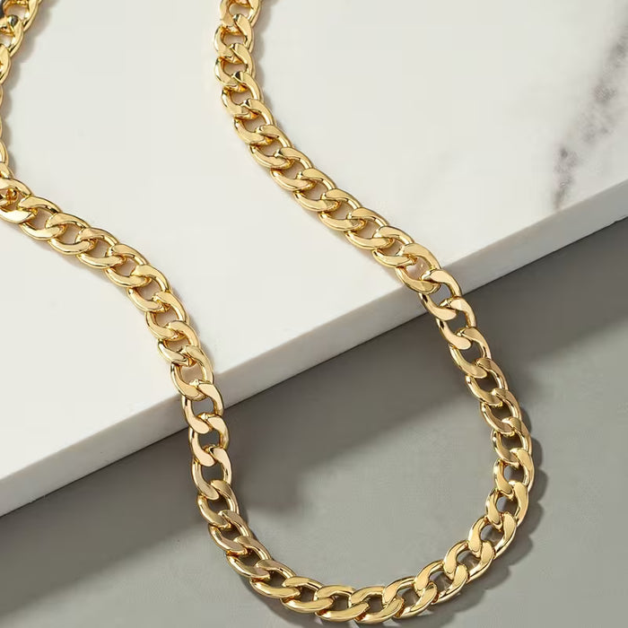 Collar de Cadena Metálica Audaz para Hombres de 18inch