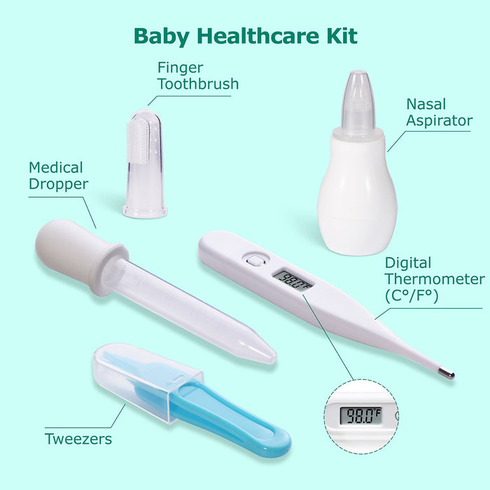 Lupantte Kit de cuidado y aseo para bebés 24 en 1
