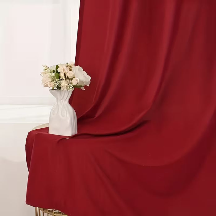 Juego de 4 cortinas con filtro de luz-elegantes en poliéster ideal para decorar salas de estar