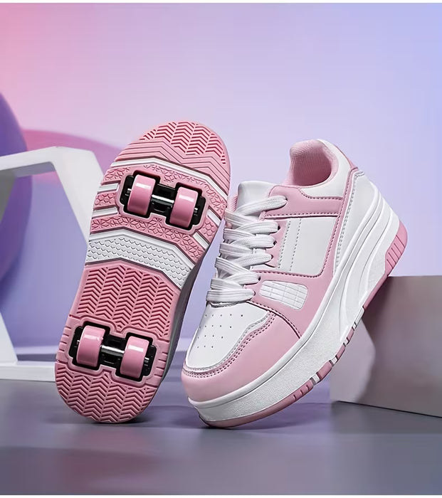 Zapatillas de Skate Versátiles para Patinaje al Aire Libre, de Ruedas Desmontables