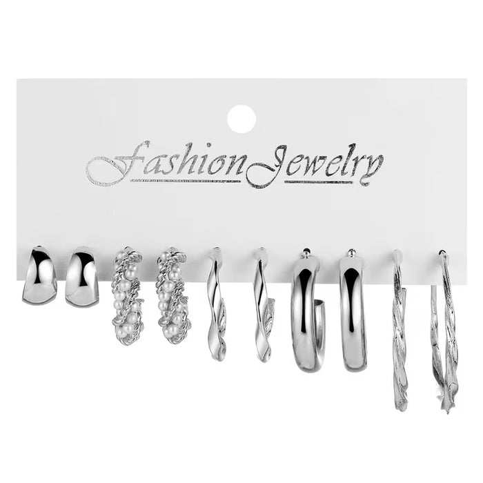 Juego de Aretes de Lujo de Moda de Alta Gama para Mujer
