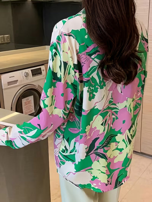Camisa elegante Estampada para Mujer de Moda