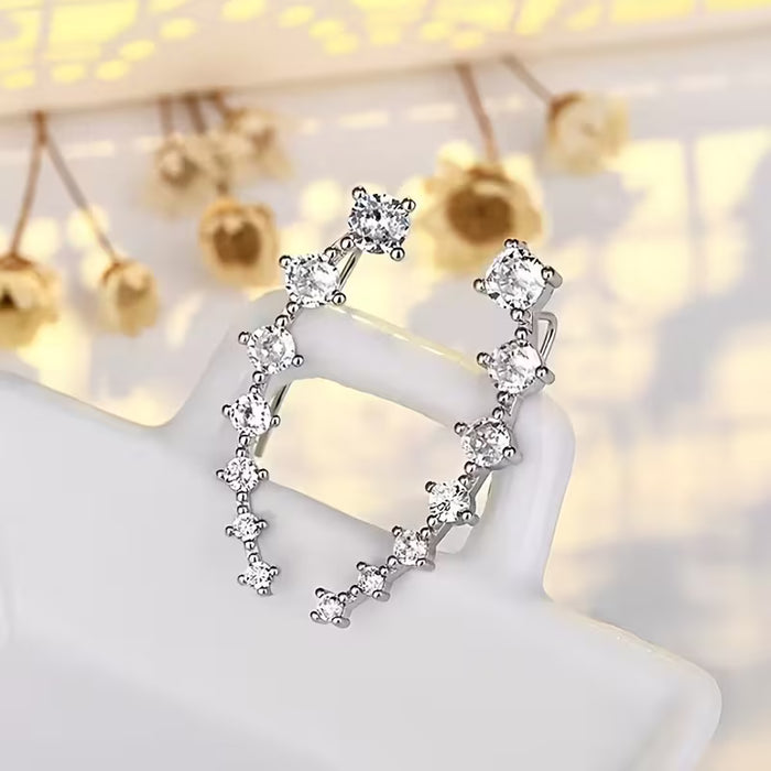 Pendientes de estrella de siete puntas de moda, estilo versátil, perfectos para regalos navideños