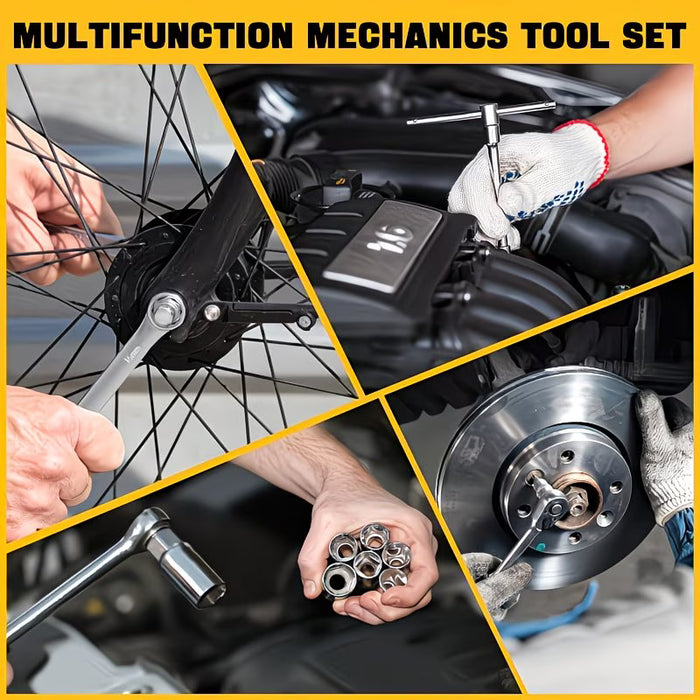 Kit de herramientas multifuncional para reparación de coches de 46 piezas