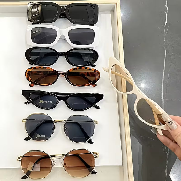 Set de Gafas de Moda Mixtas para Hombre y Mujer, 8 piezas