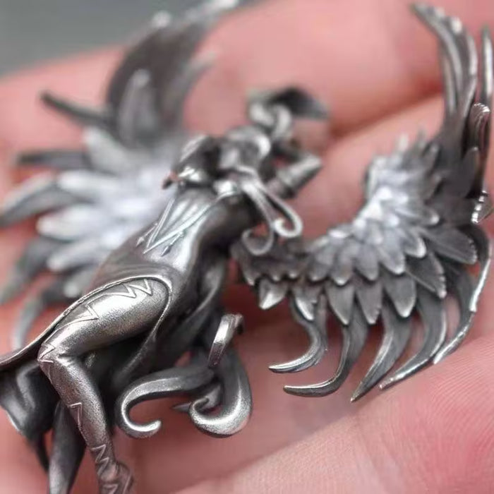 Colgante de Ángel con alas estilo malvado unisex