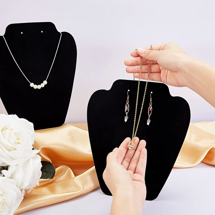 1 pieza de Exhibidor de terciopelo para collar y pendientes