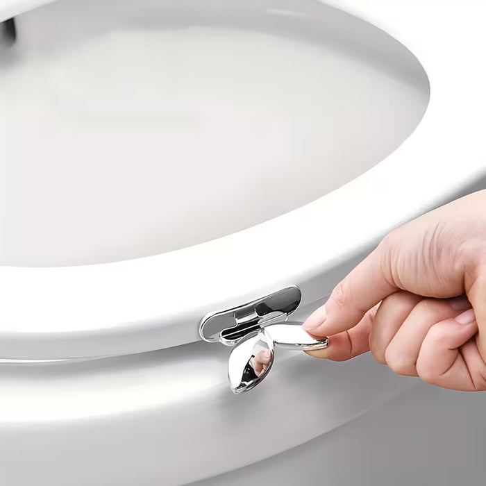 2 piezas de elevadores de tapa de inodoro, sin batería, fácil instalación, accesorio de baño