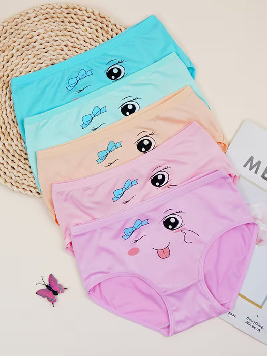 Juego de 4 Bragas para Niñas con Diseños Adorables