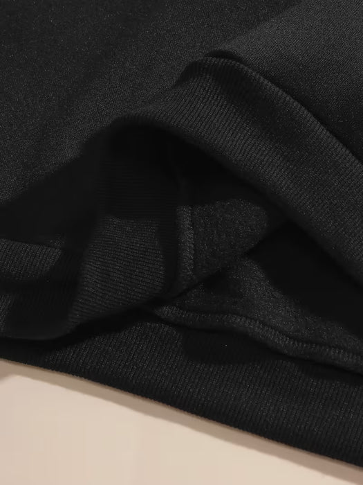 Sudadera de mujer casual de poliéster con estampado gráfico, tejido de poliéster 100%