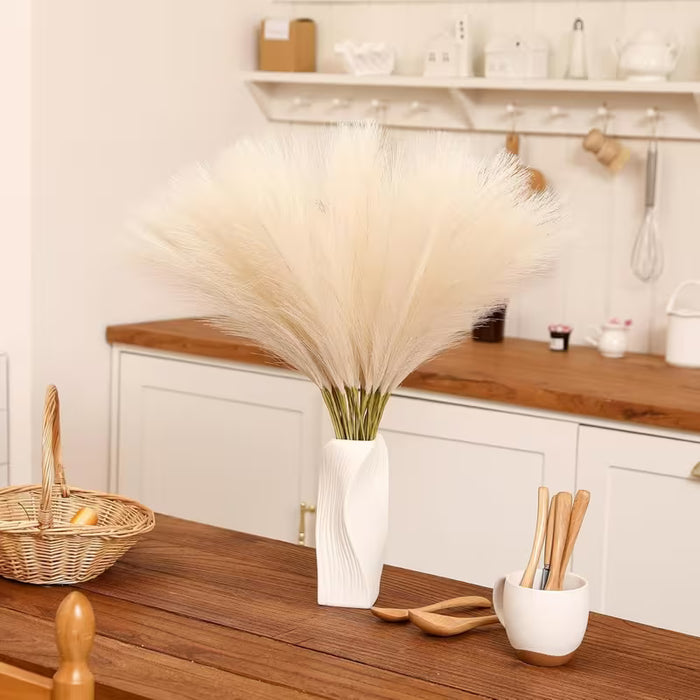 10 piezas de hierba de pampa artificial alta