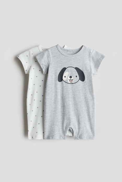 H&M Monos de pijama de algodón jersey (paquete de 2)