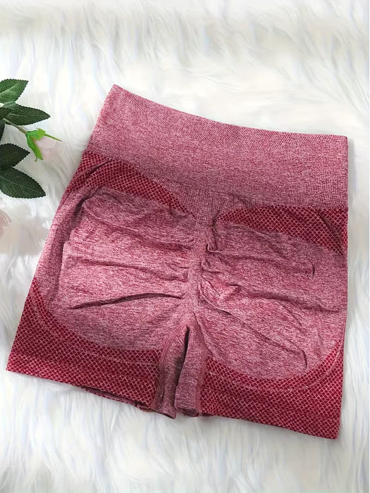 SHEIN Juego de 5 Pantalones Cortos de Yoga, de Cintura Alta con Control de Abdomen
