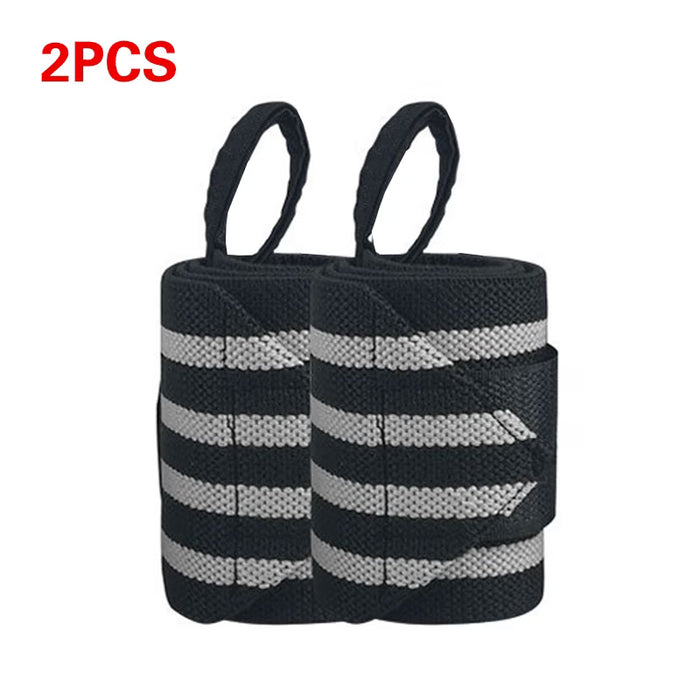 2 piezas de muñequeras de fitness ajustables para levantamiento de pesas