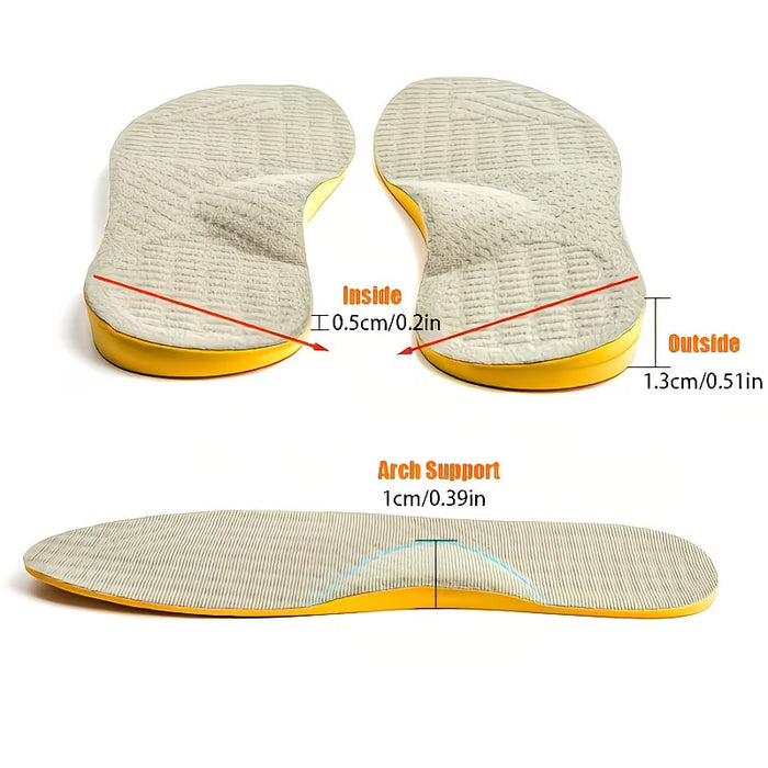 1 Par de Plantillas de Soporte en Forma de O - Cómodas, Transpirables y Amortiguantes 43-45 yardas