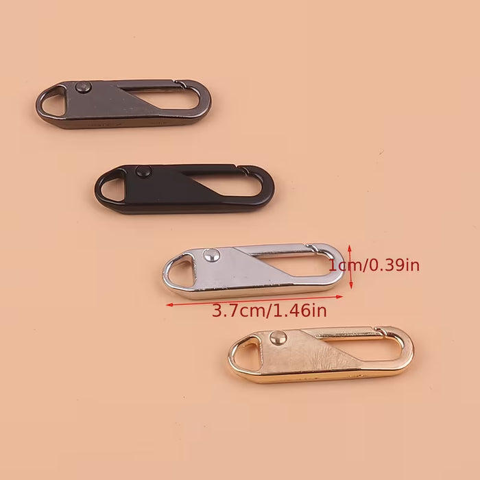 4 Tirador de cremallera desmontable, accesorio universal, colgante, adorno para ropa