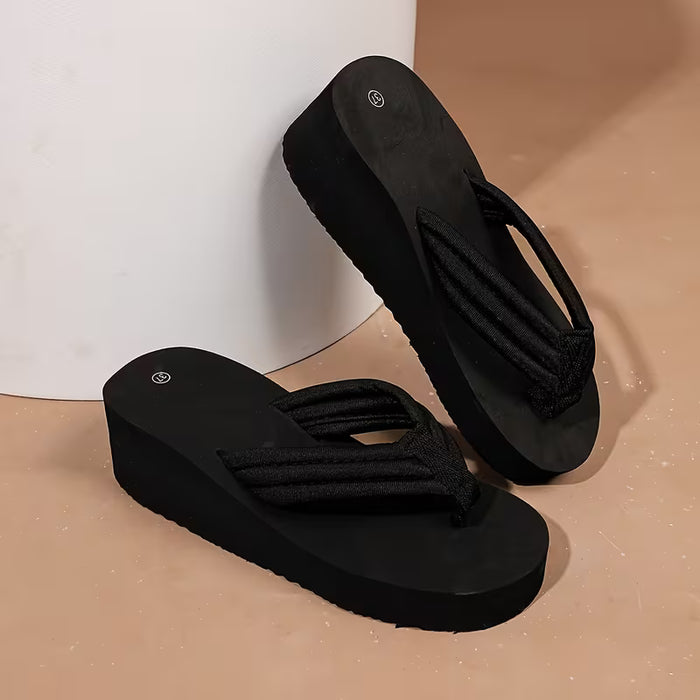 Sandalias de Mujer con Suela Gruesa, Chanclas de Cuña Cómodas
