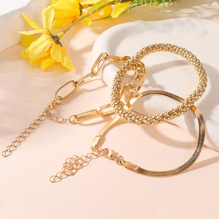 Conjunto de tres pulseras para mujeres