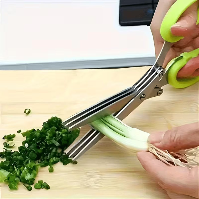 Tijeras de cocina multifuncionales de acero inoxidable de tres capas