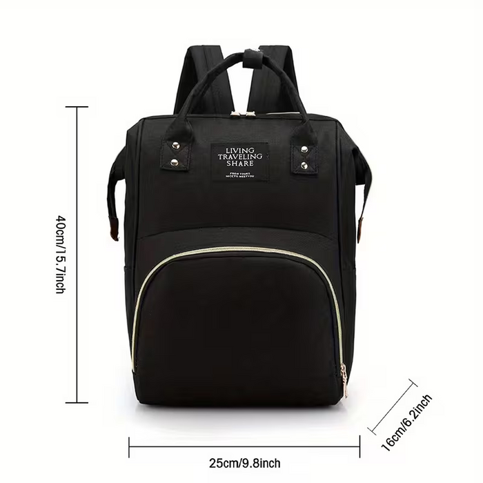 Mochila Grande para Mamá de Gran Capacidad con Correas Ajustables y Múltiples Compartimentos