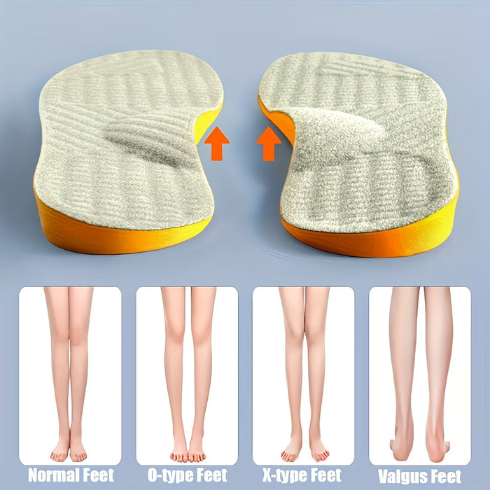 1 Par de Plantillas de Soporte en Forma de O - Cómodas, Transpirables y Amortiguantes 43-45 yardas