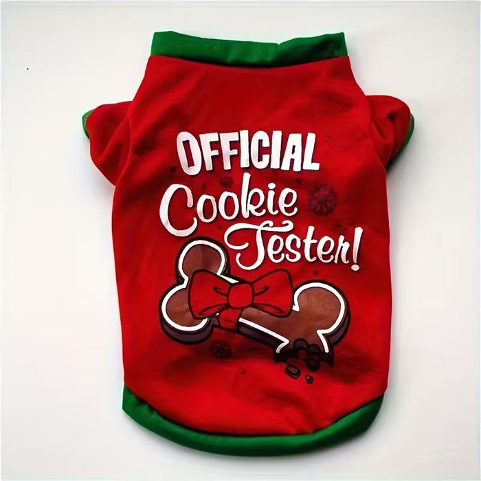 4 Piezas de Ropa Navideña para Mascotas Suéteres Cálidos y Camisetas Estampadas para Perros y Gatos