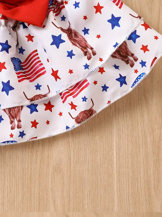 Conjunto de Bandera Americana para Bebé, Ideal para Exteriores