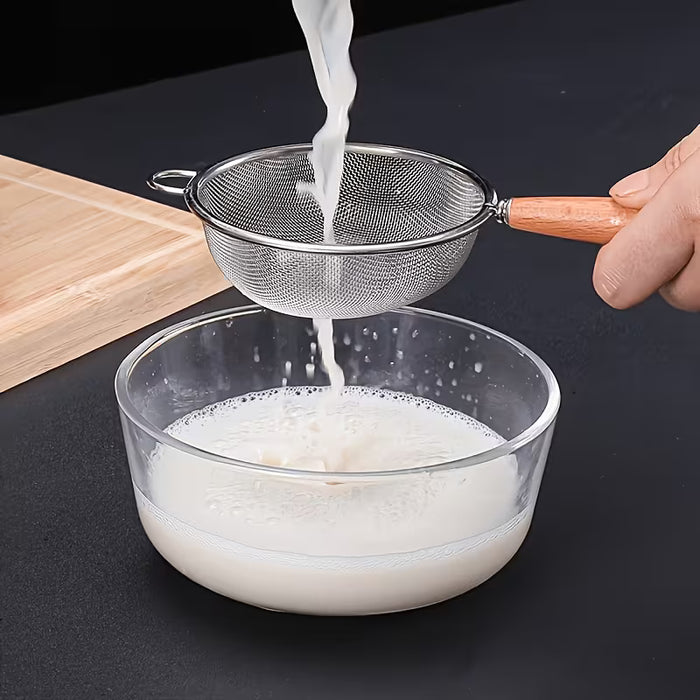 Colador de polvo fino, herramienta de malla para filtrar leche de soja