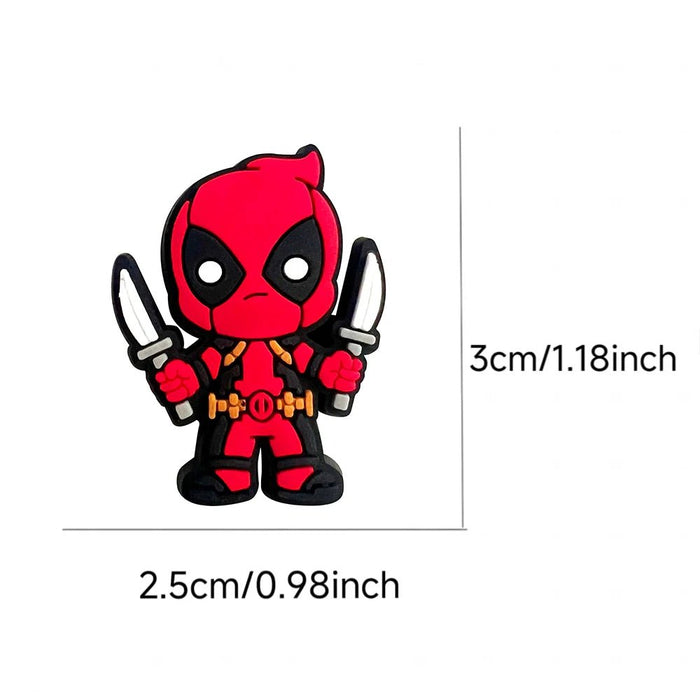 9pcs de adornos de PVC para zuecos de la serie Deadpool de Hot Toys para niños - Quierox - Tienda Online
