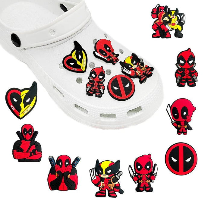 9pcs de adornos de PVC para zuecos de la serie Deadpool de Hot Toys para niños - Quierox - Tienda Online